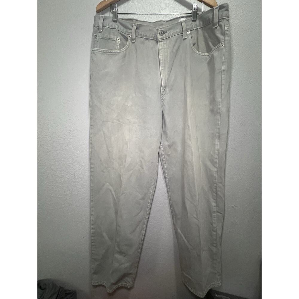 Vintage Levis Jeans Mens 42x30 Blue Denim 550 Relaxed Fit Red Tab 90s Made USA